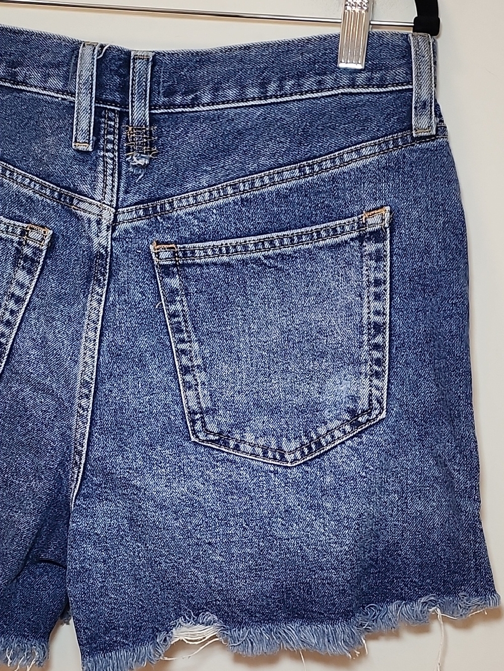 Free People Makai Cutoff Denim Shorts High-Rise Distressed Denim Shorts Blue 29 - Picture 14 of 16